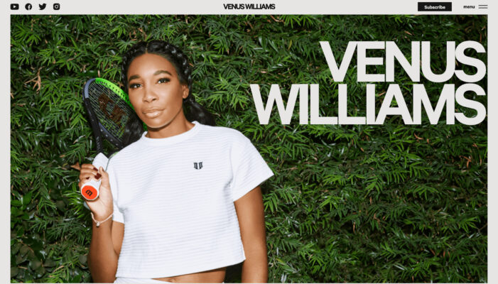VENUS WILLIAMSのホームページ