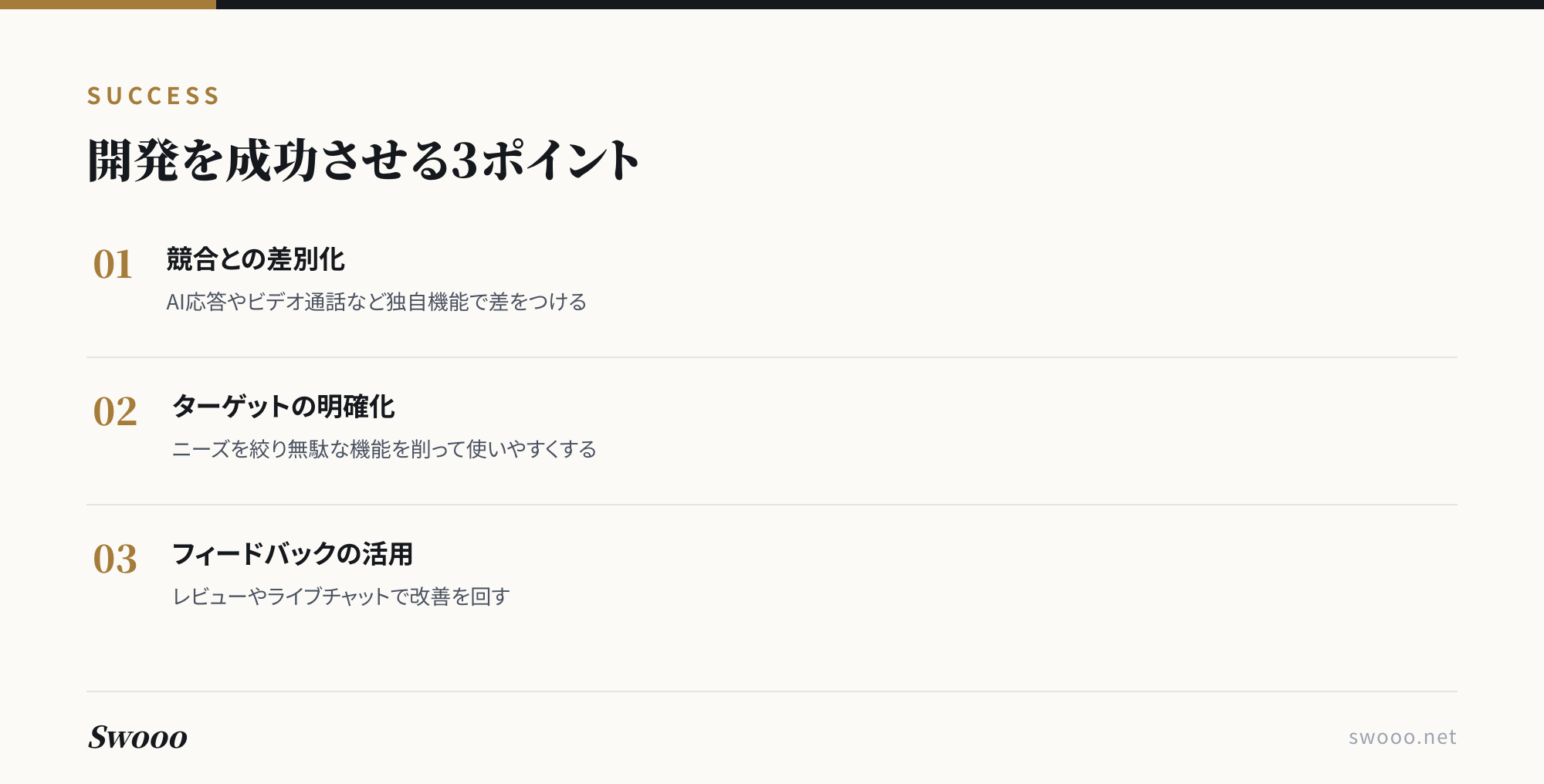 図解: チャットアプリ開発を成功させる3ポイント